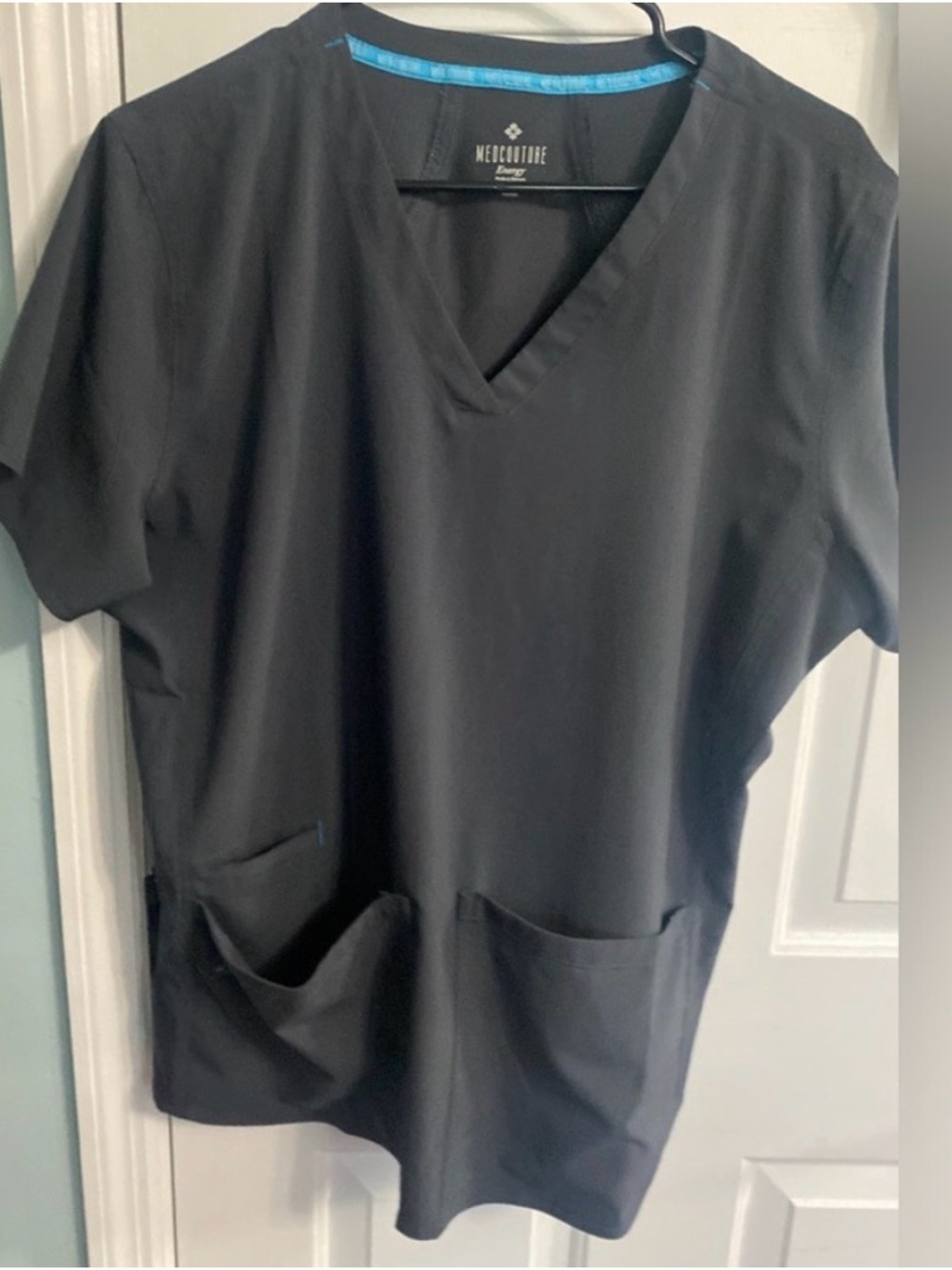 Med Couture Graphite Energy Scrub Top